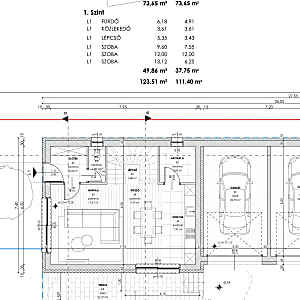 Törökbálinton az Újtelep városrészben eladó egy új építésű, Nappali + 3 szobás ikerházfél. #1